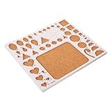 BATHVEVE Quilling Vorlage Kork DIY Papier Quilling Werkzeug mit Präziser Vorlage für Kreative Bastelprojekte Leicht Tragbar und Benutzerfreundlich für Anfänger und Fortgeschrittene
