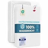 Dreamzie Matratzenschoner 180x200 Wasserdicht Oeko-TEX - Atmungsaktive Anti-Allergie und Anti Milben - wasserdichte Matratzenauflage
