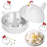 Wohlstand Mikrowellen Eierkocher, Chick-shaped 13.3 * 15.7 * 15.7cm, Mikro-Eierkocher Huhn, Kochutensilien Kuechenhelfer Zubehoer Werkzeuge