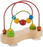 Hape Double Bubble Holzperlen-Labyrinth | Preisgekröntes pädagogisches Draht-Achterbahn-Sortier-Puzzle, frühes Entwicklungsspielzeug für Babys