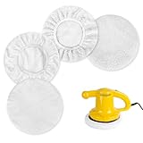 4er Set Polierpads, 9-10inch Autopolierpad, 2 Pcs Lammwoll Polierhauben, 2 Pcs Polieraufsatz Microfibres, für Einhell Akku-Autopoliermaschine CE-CB 18/254 Li und CC-PO 90