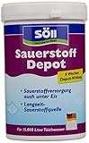 Söll 82716 Sauerstoff Depot Tabs, 30 Tabs für 15000 L - 6-Wochen-Depotwirkung - langfristige Sauerstoffquelle für Fisch und Teich, ganzjährige Sauerstoffversorgung