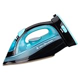 2400W Bügeleisen Powersteam Dampfbügeleisen Kabelloses Ultra Keramik-Bügelsohle, Cordless Steam Iron Antikalk, 360ml Wassertank, Tropfstopp, Vertikaldampf, Steam Iron (Blau)