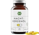 Nachtkerzenöl Kapseln BIO 180 Stück vegane Kapseln mit 500 mg kaltgepresstem Nachtkerzenöl von bioKontor