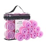 Lockenwickler-Set, selbstgreifend, 36-teiliges Lockenwickler-Set mit Tragetasche für lange, mittelgroße, kurze, dicke und dünne Volumen