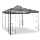 WASSERDICHTER Pavillon Romantika 3x3m Metall inkl. Dach...