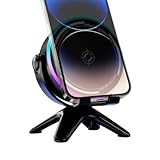 Generisch Bluetoōth Lautsprecher - 11.2cm Kabelloser Audio Ständer | Hohe Lautstärke 5W RGB Licht USB ABS | Tragbarer Desktop Handyhalter Musik Box