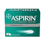 Aspirin Tablette | gegen Kopfschmerzen | schnelle und effektive Wirkung | gute Verträglichkeit klinisch belegt | 500mg ASS | 40 Stück