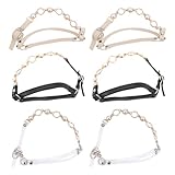 GLEAVI 3 Paar Abnehmbare PU Schuhriemen für High Heels Verstellbare Anti Drop Schnürsenkel mit Schnalle Knöchelriemen für Damen Schuhe Rutschfest und Universell Zufällige Farbe