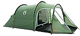Coleman Zelt Coastline 3 Plus | kompaktes 3 Mann Zelt | 3 Personen Tunnelzelt | leichtes Campingzelt mit Vorzelt und Fenstern | Wasserdicht Dank 3.000mm Wassersäule