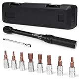 SternSinn Drehmomentschlüssel Set, 2-24 NM, 1/4 Zoll, 11-teilig mit Verlängerungsstange und Stecknüssen für Fahrrad und Motorrad