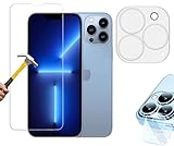 ino 2in1 Schutzglas + Kameraschutz kompatibel mit iPhone 13 Pro Panzerglas harte Schutzfolie Panzerfolie Displayschutzglas Harte Folie Schutz Glasfolie Displayglas 9H