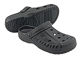Kenbo Clogs Gartenschuhe Badeschuhe Pantoletten Hausschuhe Freizeit Praxis Gr. 36-49 (Black, eu_Footwear_Size_System, Adult, Numeric, medium, Numeric_48)