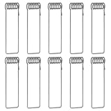 SAFIGLE 10 Stück Metall Federklemmen für Einbauleuchten Federclips für Downlight Deckenleuchten Befestigungsklammern mit 1,2mm Draht und 8mm Außendurchmesser Zubehör für LED