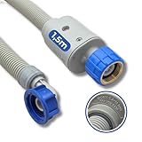 LICHTBLAU Aquastop Sicherheits-Zulaufschlauch I 1,5 m I mit 3/4 Zoll mit Metallgewinde für Wasch- und Spülmaschinen 2990 Aquastop-Sicherheitsventil VDE-Zertifizierung