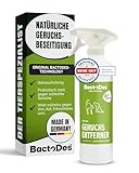 BactoDes Animal Ready Geruchsneutralisierer Spray 1L I Gebrauchsfertiger Enzymreiniger mit biologischer Mikrobenkraft I Tiefenwirksamer Geruchsentferner gegen Tierurin & starke Gerüche