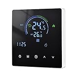 Decdeal WiFi Smart Thermostat Intelligent Raumthermostat,Warmwasser Thermostat Fussbodenheizung,Fernsteuerung,Kompatibel,Einstellbare Helligkeit,LED,Tuya,90-240V