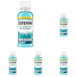 LISTERINE Cool Mint Mild (95 ml), antibakterielle Mundspülung ohne Alkohol mit mildem Geschmack, für ein langanhaltendes Frischegefühl (Packung mit 5)