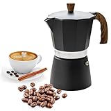 Jiimhte Moka-Kanne Espressomaschine Aluminium 6Tassen/300ml Espressomaschine Für Die Herdplatte Italienische Kaffeemaschine Moka-Kanne Kaffeebereiter Aluminium