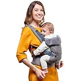 You+Me 4-in-1 Babytrage mit 3D-Cool Mesh – Für Neugeborene ab 3,6kg und Kleinkinder bis 14,5kg