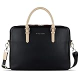 bugatti Ella Businesstasche mit 15“ Laptopfach, Aktentasche für Damen Laptoptasche, Frauen Bürotasche Lehrertasche in schwarz