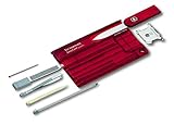 Victorinox Taschenwerkzeug SwissCard QUATTRO Rubin transparent, 0.7200.T