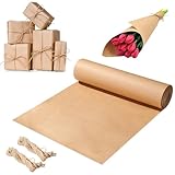 30cm * 30m kraftpapier geschenkpapier, packpapier, mit 20M Jutekordel, Wird für Geschenkverpackungen, Kunsthandwerk, DIY-Produktion, Dekoration usw. verwendet.