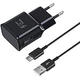 USB Ladegerät mit Ladekabel USB C Schnellladekabel für Samsung Galaxy A13 A14 A20e A34 A51 A52 A53 A54 S8 S9 S10 S20 S21 FE Plus Z Flip3, Z Fold2 5G Android Handy Schnellladegerät Netzteil Adapter