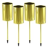 4 Stück Kerzenhalter Adventskranz Gold, Advent Kerzenständer, Kerzenhalter für Stabkerzen,Stabkerzenhalter Metall, kerzenhalter Stabkerzen,für Weihnachten Deko Tischdeko Kerzen