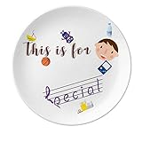 Special Staff Spectrum Musical Symbol Porzellan Teller Dinner Round Dish Boy Man