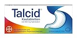 Talcid Kautabletten - Arzneimittel bei Sodbrennen und säurebedingten Magenbeschwerden - mit 500 mg Hydrotalcit - 1 x 20 Stück