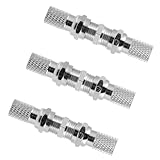 Hemobllo 3 Sätze Stecker Koaxialkabeladapter mit Gummiring Temperaturbeständig Niedriger Signalverlust Handlich Wiederverwendbar Kompatibel für Tv Sat Antennen Digitalgeräte