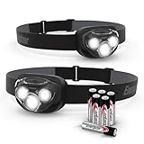 Energizer Stirnlampe LED, Vision HD Plus, Superhelle Kopflampe für Camping, Outdoor und Wandern, Batterie Enthalten, (2er Pack)
