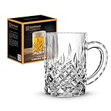 Nachtmann Bierkrug mit Schliffdekoration, Bierglas, Kristallglas, 600 ml, Noblesse, 0095635-0, Durchsichtig