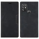 OKZone Kompatibel mit Motorola Moto G30/G10/G20 Hülle, Handyhülle Wallet PU Leder Kartenfach Magnet Klappbar Schutzhülle Handytasche Ständer Flip Handytasche Case Cover Stoßfest Klapphülle (Schwarz)