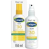 CETAPHIL SUN Sensitive Gel-Spray SPF 30, 150ml, Sonnenschutz für Sportler und bei sonnenallergischer, empfindlicher Haut, Einfach aufzusprühen, leicht zu verteilen und klebt nicht, Ohne Duftstoffe