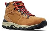 Columbia Newton Ridge Plus II Suede WP wasserdichte Wanderstiefel für Herren, Braun (Elk x Mountain Red), 43 EU