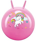 Spiel AG Einhorn SPRUNGBALL HÜPFBALL 50 cm pink Unicorn