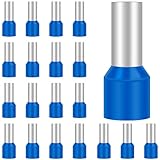 100 Stück Aderendhülsen 16mm², Hanibos Aderendhülsen set Kabelendhülsen Isolierte Aderhülsen für Drahtverbindung(16mm²x12mm)