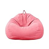 Mateju Sitzsack, Gemütlich Sitzsack Kinder, sitzsack Erwachsene oder Jugend Bean Bag, Garten Relaxo Sitzsack Geeignet für Wohnzimmer oder Kinderzimmer (M,pink)