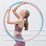 Beavers21 Premium Hula Hoop Fitness Reifen für Erwachsene u. Kinder z. Gewichtsabnahme,schlanke Teile,Massage,Bauchstraffung.8 Segmente abnehmbar.Größe/Gewicht einstellbar. Auch für Anfänger! 1Kg