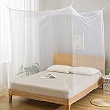 LINSOCLE Moskitonetz Bett, Moskitonetz Doppelbett 200x200x180cm,Mosquito Net Bed für Zuhause und Camping Geeignet Reisen
