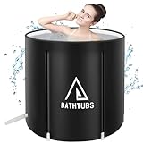 Tragbare faltbare Badewanne, separates Familienbadezimmer, SPA-Wanne, Einweichen, Stehbadewanne für Duschkabine, effiziente Temperaturaufrechterhaltung, ideal für heißes Bad, Eisbad