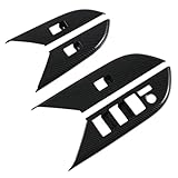 Interieurleisten LHD ABS Carbon Faser Farbe Mittleren Center Konsole AC Vent Abdeckung Trim Für Toyota Für Fortuner 2022 2023 2024 Auto Lüftungsschlitz Dekoration(Window lift cover)