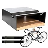MOSHAY Fahrrad Wandhalterung S-Rack Fahrradhalter Aluminium Holz - Fahrradhalterung für Rennrad Gravel Bike Tourenrad - Fahrradständer Wand Innenaufbewahrung für Garage Wohnzimmer