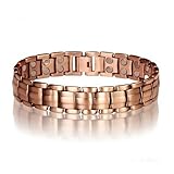 Kupfer Armband Männer, Herrenarmband Mit Doppelreihigen Starken Magneten, Magnetschmuck, Kupferarmband Herren Damen Für Sport, Büro, Training, Reisen