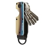 ROSSM Schlüssel-Organizer | Kompakter Schlüsselhalter aus Metall | Minimalistischer innovativer Schlüsselanhänger | Mini-Schlüsseletui, das bis zu 6 Schlüssel schützt
