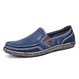 WirSSGut Slip-On-Loafer für Herren hautfreundliche Mokassins Bootsschuhe Loafers Business Leicht Schuhe Flache Fahren Weiche Bequeme Atmungsaktiv Walkingschuhe 39-48