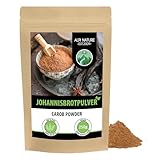 Carobpulver (250g), Johannisbrot gemahlen, Johannisbrotpulver dunkel, Johannisbrotmehl, naturrein und vegan