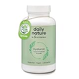 dailynature Hyaluronsäure Kapseln | 90 Kapseln | Nahrungsergänzungsmittel mit 500 mg Natrium Hyaluronat pro Kapsel | vegan | hochdosiert | ohne unerwünschte Zusätze | glutenfrei | laktosefrei